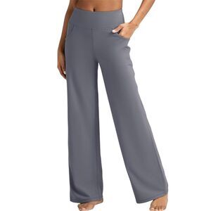 ESOFT Gray Wide Leg High-Rise Leggings XXL